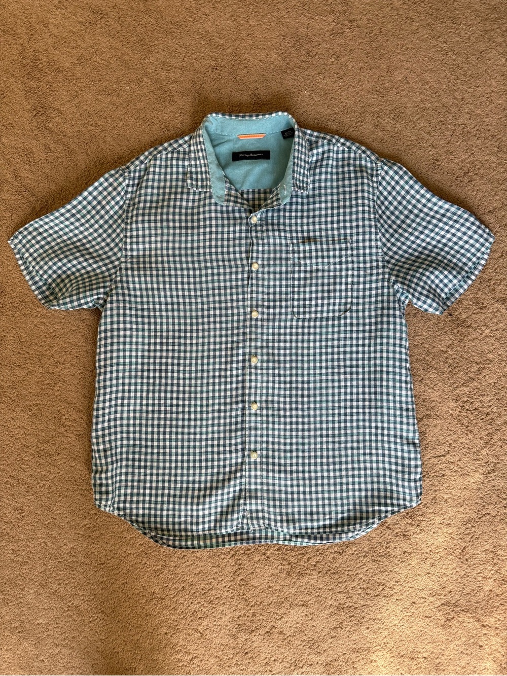 Tommy Bahama Men’s 100% Linen Short-Sleeve Button-Down Shirt